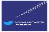 Manual Tweeters 2018 - CIB Valenciacibvalencia.es/wp-content/uploads/2017/11/Manual-Tweeters-2018.pdf · A continuación, os presentamos algunos ejemplos de “buenos tweets” ...