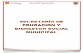 Manual de Organización - Inicio - Gobierno de …portal.tapachula.gob.mx/docs/ManualDeOrganizacion12-15/19... · ORGANIGRAMA ESPECÍFICO SECRETARÍA DE EDUCACIÓN Y BIENESTAR SOCIAL