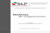 MANUAL de Organización - Documento sin títuloseer.slp.gob.mx/Transparencia 2017/19_IV_DCDE_DBB_MO.pdf · DIRECCIÓN DE CULTURA Y DEPORTE ESCOLAR ORGANIGRAMA 13 Personal de Base