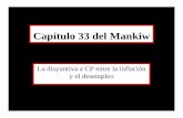 Capítulo 33 del Mankiw - ITAMciep.itam.mx/~msegui/Cap33.pdf · Capítulo 33 del Mankiw La disyuntiva a CP entre la inflación y el desempleo. 2 Mishelle Seguí ITAM, 2007 Economía
