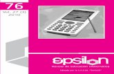 La revista Epsilon está reseñada en - thales.cica.es · a favor del uso de la calculadora en el aula y en las ... competente” si es capaz de enfrentarse con los ... cas de dos