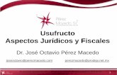 Usufructo Aspectos Jurídicos y Fiscales - imef.org.mximef.org.mx/Descargascomites/EstudiosFiscales/2012/nov2012e... · usufructo; pero todos los contratos que celebre como usufructuario