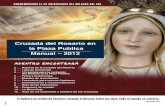 Cruzada del Rosario en la Plaza Publica Manual – 2012 · dia del 13 de Octubre, 2012, fiesta del 95 aniversario del milagro del sol en Fatima. La intención primordial de nuestra