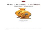 MODELO A7 CON SELLO MECÁNICO - wilfley.com · MODELO A7 CON SELLO MECÁNICO Manual de instalación, operación, mantenimiento y almacenamiento VISÍTENOS EN ... 4.1 PROCEDIMIENTO