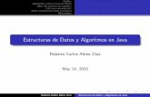 Estructuras de Datos y Algoritmos en Javawebapp.pucmm.edu.do/WebSISE/Docente/materias/200920103/SD-IS… · para saber cu al estructura de datos/algoritmo ... Fecha l mite para retiros
