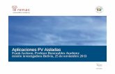 Aplicaciones FV Aisladas - Auslandshandelskammer …bolivien.ahk.de/fileadmin/ahk_bolivien/Eventos/Delegacion_Energias... · Bombas Exportaciones Plantas de energía solar en casas
