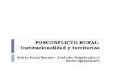 POSCONFLICTO RURAL: Institucionalidad y territorioscampusvirtual.contraloria.gov.co/campus/memorias/SemCF_ene/15-01... · Más del 80% de los predios en ... Comercialización , sistema