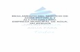 REGLAMENTO DEL SERVICIO DE AGUA POTABLE …€¦ · reglamento para la administraciÓn, operaciÓn, mantenimiento del servicio de agua potable y alcantarillado. empresa municipal