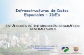 ESTÁNDARES DE INFORMACIÓN GEOGRÁFICA: GENERALIDADESidesc.cali.gov.co/.../06_estandares_ig_generalidades.pdf · GENERALIDADES Infraestructuras de Datos Espaciales –IDE’s Ing.