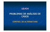 UE#04 PROBLEMAS DE ANÁLISIS DE CASOS (1).pdf · Los problemas de análisis de casos requieren la ruptura del control secuencial. ! ... EJEMPLO DE USO ! Problema: “El mayor de tres