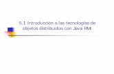 5.1 Introducción a las tecnologías de objetos …fbellas/teaching/is-2001-2002/Tema5Apart... · modelo de MiniBank con Java RMI n Arquitectura en 3 capas. Introducción ... (como