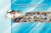 POLÍTICA INSTITUCIONAL DE CALIDAD Y … · polÍtica institucional de calidad y seguridad del paciente san josé, costa rica