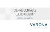 CIERRE CONTABLE EJERCICIO 2017 - Varona Supportvaronasupport.com/wp-content/.../01/...VARONA-CIERRE-CONTABLE-2017.pdf · Índice amortizaciones y deterioro alberto roig cuestiones