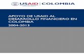 APOYO DE USAID AL DESARROLLO FINANCIERO … · BAC Banco Agrario de Colombia S.A. (banco público). BCS Banco Caja Social . ... SFA Sistema de Financiamiento Agropecuario . ... También