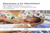 Buenas prácticas del registro de nacimiento de niñas, … · 3.1 Marco normativo e institucional en torno al registro de nacimientos ... debe leerse de manera paralela con las inequidades
