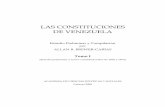 LAS CONSTITUCIONES DE VENEZUELA - …allanbrewercarias.net/Content/449725d9-f1cb-474b-8... · ESTADO: EL RÉGIMEN POLÍTICO EN LAS PROVINCIAS DEL IMPERIO ESPAÑOL EN LOS TERRITORIOS