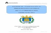 PRESUPUESTO GENERAL DE LA CORPORACIÓN … · INFORME DE INTERVENCIÓN AL PRESUPUESTO GENERAL DE LA CORPORACIÓN EJERCICIO 2013 . INTERVENCIÓN GENERAL MUNICIPAL ... Los créditos