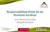Responsabilidad Penal de las Personas Jurídicasconvencionminera.com/perumin31/encuentros/legal/1545-jose-caro.pdf · contaminación ambiental, delito de seguridad en el trabajo,