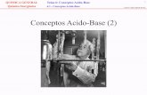 Conceptos Acido-Base (2) - riubu.ubu.esriubu.ubu.es/bitstream/10259.3/81/9/6.1.4 (2) - Conceptos ácido... · Acidos: Disponen de un orbital vacío que puede aceptar un par electrónico