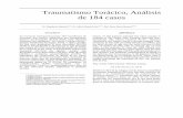 Traumatismo Torácico, Análisis de 184 casos - ns.bvs.hnns.bvs.hn/RMH/pdf/1992/pdf/Vol60-2-1992-5.pdf · con el diagnostico de traumatismo de tórax, distribuidos así: 90 en el