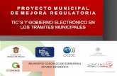 TIC`S Y GOBIERNO ELECTRÓNICO EN LOS … · RECOMENDACIONES ATENDIDAS • Las#recomendaciones#de#laOCDE#atendidas#por#este#proyecto#son#laTransparencia Regulatoriay#laEﬁcienciade#Trámites.#