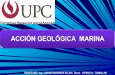 ACCIÓN GEOLÓGICA MARINA - mineriaaldia.com · ejercer una presión que separan los bloques por el aire contenido en las fracturas; ... debe al hundimiento del continente y sobre