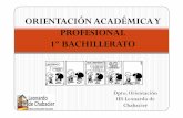 ORIENTACIÓN ACADÉMICA Y PROFESIONAL 1º …chabacier.es/.../2015-2016/Charla-1-BACH.pdf · •Historia o filosofía a elección del alumno. •Una materia de modalidad de •El