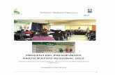 Presupuesto participativo 2013 - regioncajamarca.gob.pe · Taller de Priorización de Proyectos y Formalización de Acuerdos ... 1.-Ordenanza del Proceso del Presupuesto Participativo