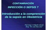 Introducción a la comprensión de la sepsis en Obstetricia · INFECCIÓN O SEPSIS ? Introducción a la comprensión de la sepsis en Obstetricia CONTAMINACIÓN Prof. Jorge J. Delgado