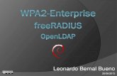 Leonardo Bernal Bueno - …informatica.gonzalonazareno.org/proyectos/2012-13/lbb-2.pdf · Implantación de freeRadius en el centro. ... WPA2-Enterprise. ... WPA2-Enterprise freeRADIUS