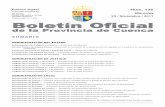 Depósito Legal: CU-1-1958 Boletín Oficial - Inicio - Diputación Provincial de … · 2015-10-22 · Cámara Oficial de Comercio e Industria de Cuenca. ... Julio Magdalena Calvo