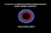 LA COP 20 Y LA NEGOCIACIONES …cdn.inventarte.net.s3.amazonaws.com/cop20/wp-content/uploads/2015… · El objetivo de la CMNUCC es la estabilización de las concentraciones de ...