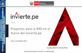 Proyectos para la RRD en el marco del Invierte · prácticas internacionales en gestión de riesgos Fuente: Perú Estrategia integral de protección financiera ante el riesgo de desastres