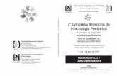 7° Congreso Argentino de Infectología Pediátrica · Les damos la bienvenida al 7° Congreso Argentino de Infectología Pediátrica y 1° Jornadas de ... Un especial reconocimiento