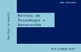 2016 Revista de Tecnología e Innovación - ecorfan.org³n_V3... · Bolivia. WEB: , revista@ecorfan.org. RAMOS ... Oxidación electroquímica sobre Pt/C de glicerol obtenido de distintas
