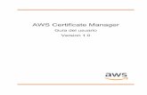 AWS Certificate Manager · Estos son los certificados SSL/TLS X.509 que identifican internamente a los usuarios, equipos, aplicaciones, servicios, servidores y otros dispositivos.