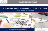 Análisis de Crédito Corporativo - · PDF fileLos dos enfoques básicos en el Análisis de Crédito: Probabilidad de default y ... bebidas, supermercados, tiendas por apartamentos,