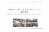 BOLETÍN ESTADÍSTICO 2012 - sedarauca.gov.co · Sistema de clasificación de los docentes y directivos de acuerdo con su formación académica, experiencia, responsabilidad, desempeño