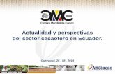 Actualidad y perspectivas del sector cacaotero en …€¦ · Reseña histórica y origen del Cacao ecuatoriano. ... Banano y Plátano: 21% 3. Flores: 6% 4. Cacao: 5% . Además, es