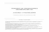 Portal de Educación de la Junta de Castilla y León ...spido.info/oposiciones/temarios/fp/tecnicos-FP.pdf · Departamento-área de cocina: instalaciones y zonas que lo componen.