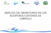 ANÁLISIS DEL MONITOREO EN LOS ACUÍFEROS COSTEROS DE …¡lisis... · 2016-10-14 · 2008 y del SENARA de 2011, ... la lluvia acumulada en el 2015 fue de 843,3 mm/año; ... Reactivar