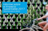 Informe sobre el Impacto Sustentable 2017 - hp.com · Resumen para el cliente del informe sobre el Impacto sustentable HP 2017  2 En HP, estamos recorriendo un camino para
