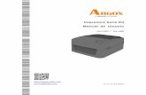 Impresora Serie D4 Manual de Usuario - Argox | a Sato … · 6.3 Especificación de Fuentes, Códigos de Barras y Gráficas.....52 6.4 LAN Inalámbirca ... Patrón de parpadeo LED