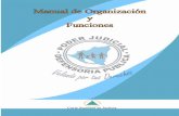Manual de Organización y Funciones - … defensoria.pdf · orgánica, objetivos, funciones, líneas de mando y niveles de coordinación de las actividades a desarrollar. Para su