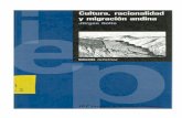 Cultura, racionalidad y migración andinarepositorio.iep.org.pe/.../2/golte_culturaracionalidadymigracion.pdf · GOLTE, Jürgen Cultura, racionalidad y migración andina.-- Lima: