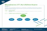 Business IT Architecture - cibertec.edu.pe · el negocio, de esta manera, dar respuesta rápida a las fuerzas disruptivas del mercado manteniendo la generación de valor del negocio.