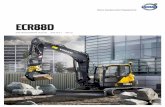 Volvo Brochure Compact Excavator ECR88D Spanish · Volvo presenta la nueva excavadora compacta de radio de giro corto ECR88D. Con la incorporación de un potente motor Volvo y un