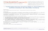 :: Telangiectasia hemorrágica hereditaria (enfermedad …€¦3 Telangiectasia hemorrágica hereditaria - Enfermedad de Rendu-Osler Orphanet Urgencias  ...