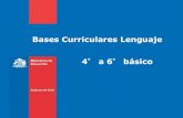 Bases Curriculares Lenguaje 4 - textosescolares.cl · •Escritura •Comunicación oral 3. Recursos para implementar las Bases 4. Programas de Estudio ... •OF y CMO se funden en