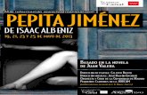 DE ISAAC ALBÉNIZ - cdn.teatroscanal.comcdn.teatroscanal.com/wp-content/uploads/2012/09/dossier-pepita... · Sinopsis de Pepita Jiménez . A los dieciséis años de edad y a instancias